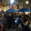 Tour guide telling ghost stories in front of The Occidental Grill