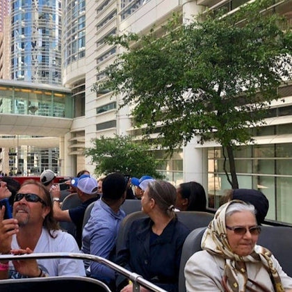 Houston: Guided City Tour by an Open-Top Double Decker Bus