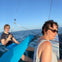 Walking around while moving, this is an exciting way to sail as you hang off a cable attached to the mast of the boat.