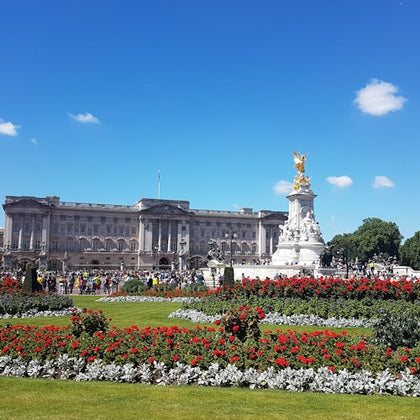 Outside Buckingham Palace
