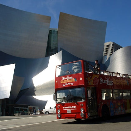 Hop-on Hop-off bus at the Walt Disney Concert Hall