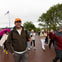 Guide with tour group