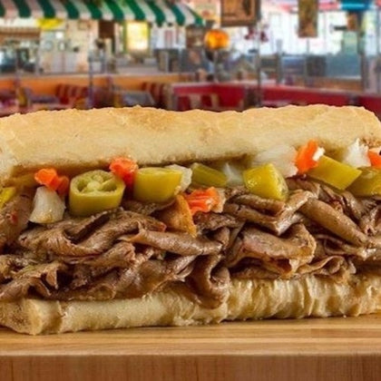 Italian beef sandwich