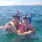 Girls snorkeling