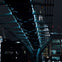 Illuminated Millennium Bridge and St. Paul's Cathedral