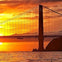 Sunset over the Golden Gate Bridge