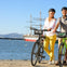 Two riders enjoy their rental