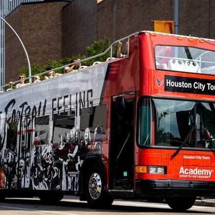 Houston: Guided City Tour by an Open-Top Double Decker Bus
