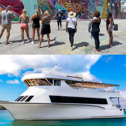 This unique tour combines the vibrant street art of Miami’s most artistic neighborhoods with a boat cruise