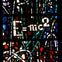 A stained glass artwork featuring the equation E=mc² prominently, surrounded by colorful abstract patterns.