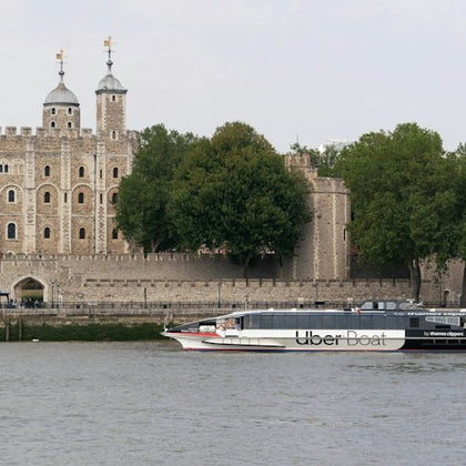 Uber Boat by Thames Clippers and The Tower of London