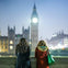 Big Ben with the lights on