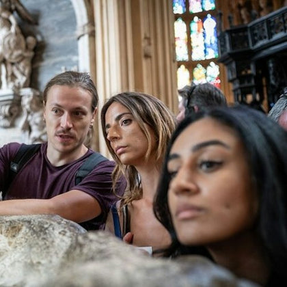 Exploring inside Westminster Abbey