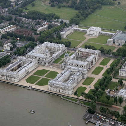 Aerial view of the 17 acre estate