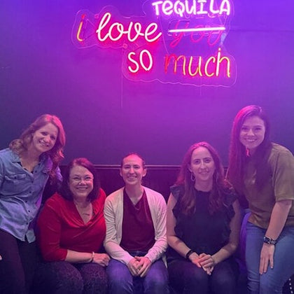The supplier's Mexican restaurant stop offers a great photo alongside the "I Love Tequila so much"