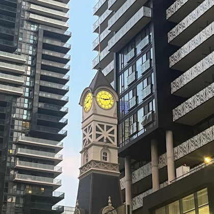 Clock tower on Yonge Street