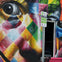 A colorful street art mural