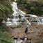 The stepping stones at the bottom of the amazing Katoomba Cascade Falls