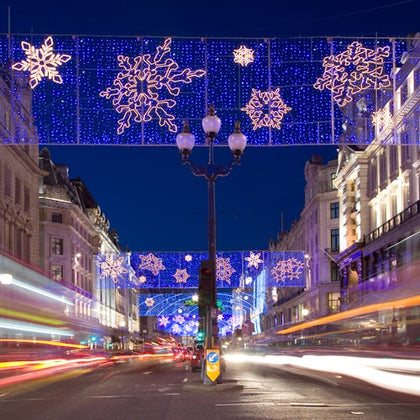London Christmas Lights Experience on a Vintage Open-Top Bus