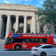 Boston Sightseeing tour bus infront of MIT