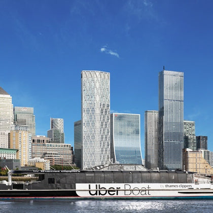 Uber Boat by Thames Clippers and Canary Wharf