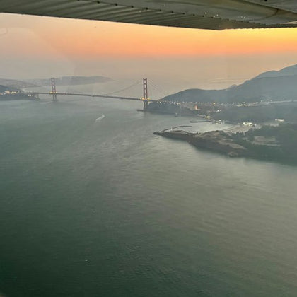 Sunset of Golden Gate Bridge with GoPro