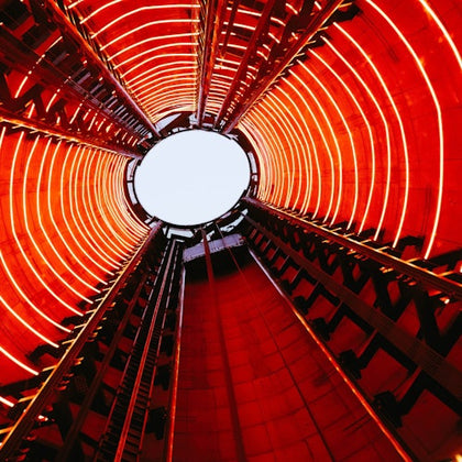 Inside the chimney