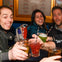 Guests enjoying drinks together during the tour
