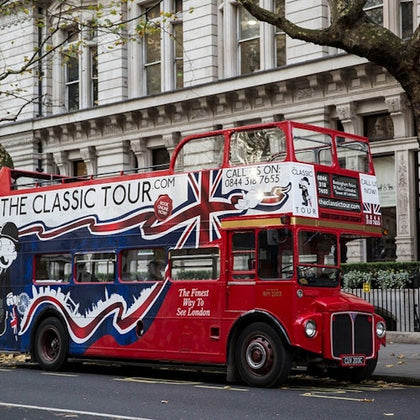 The Classic Routemaster at our pickup point.