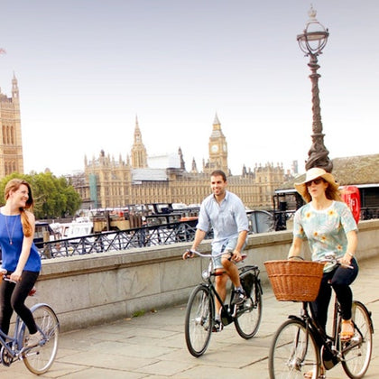 Ride past Big Ben and the Houses of Parliament.