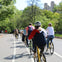 Riders enjoying a bike tour