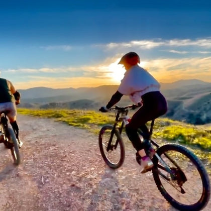Biking with view 