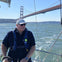 Sailing on San Francisco Bay past the Golden Gate Bridge