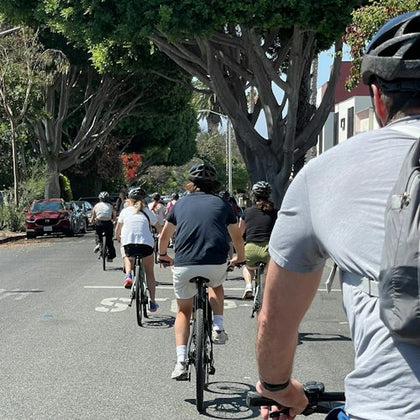 Safe neighbourhoods of West Hollywood by bike