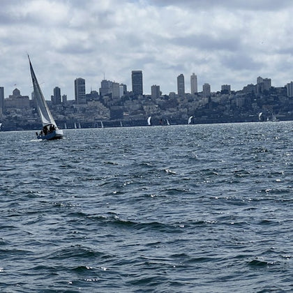 Sailing in toward San Francisco