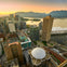 Downtown Vancouver and the Harbour at sunset