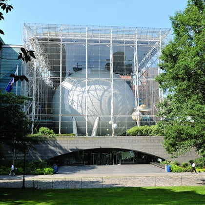 The Hayden Planetarium at the American Museum of Natural History.
