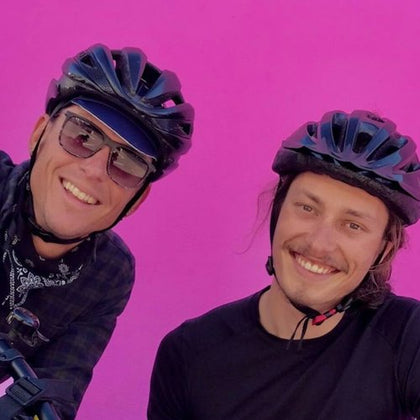 Paul Smith Pink wall is an iconic photo spot on this Beverly Hills bike tour