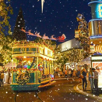 Los Angeles Holiday Lights Bus & Rodeo Drive Walking Tour