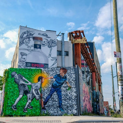 Street art piece in Brooklyn