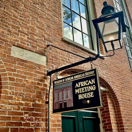 African Meeting House (1806), the hub of Boston's abolitionist movement and the oldest black church building in America.