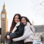Friends enjoying their photoshoot in front of Big Ben
