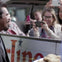 George Lopez coming up to the guests on the Original Celebrity Homes Tour