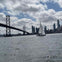 Sailing Past The Bay Bridge Along the San Francisco waterfront