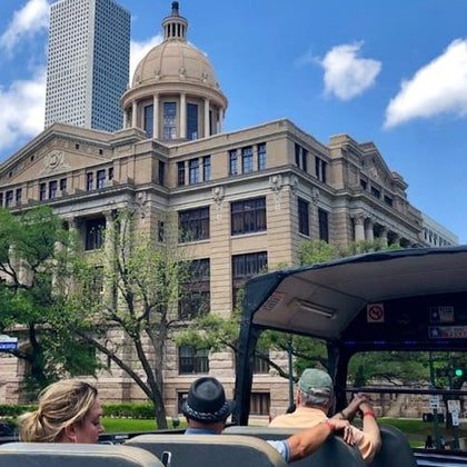 Houston: Guided City Tour by an Open-Top Double Decker Bus