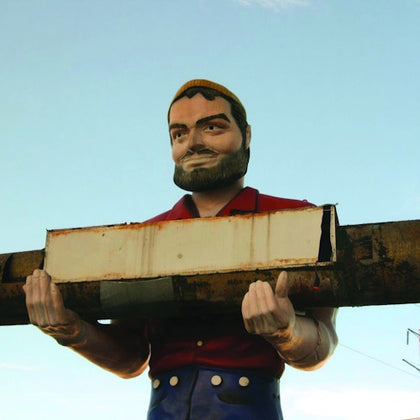 Muffler Man from The Sopranos opening credits