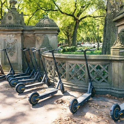 scooters during the tour