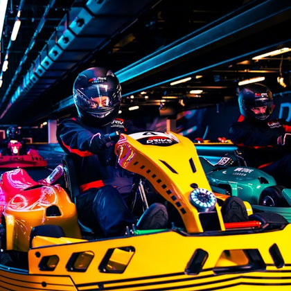 Adult Go Kart. F1 Drive London. Wheel to wheel racing.