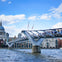 Pass under the famous wobbly bridge
