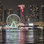 Bayside Marketplace and the Miami Skywheel with the Downtown Miami Skyline behind